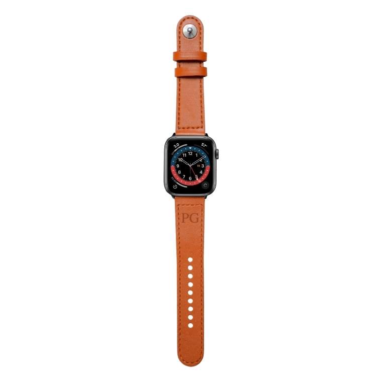 Personalized Apple Watch Band 42/44/45mm - Chocolate Brown