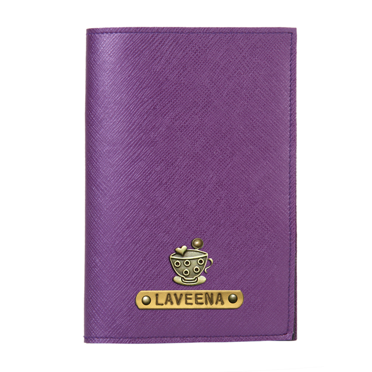 Personalized Passport Cover - Electric Purple