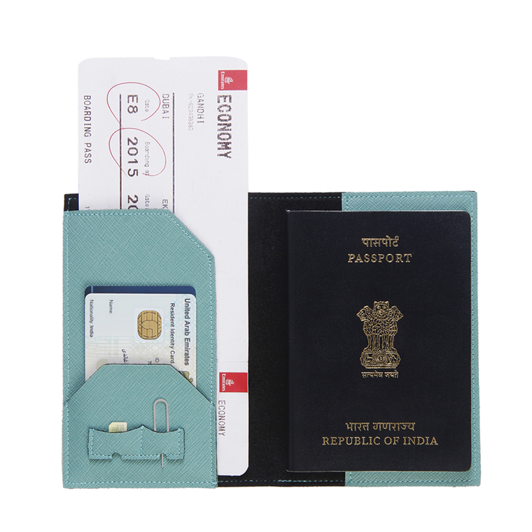 Personalized Passport Cover - Jade (Mint Green)