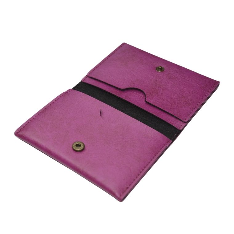 Personalized Business Card Holder - Dark Purple