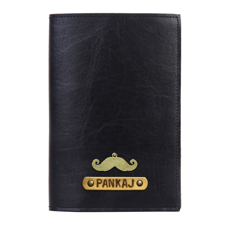 Personalized Passport Cover - Carbon Black