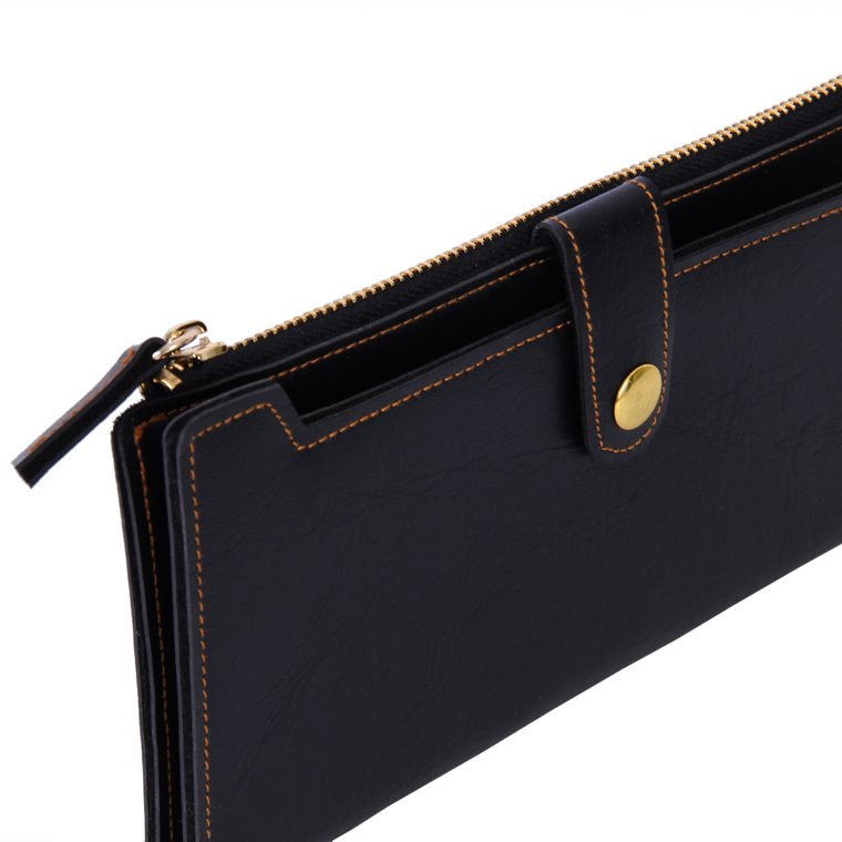 Personalized Ladies Wallet - Carbon Black