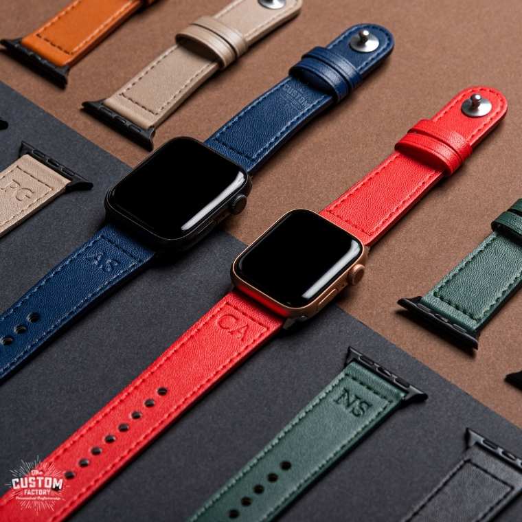 Buy Brown Customized Apple Watch straps online - Custom Factory UAE