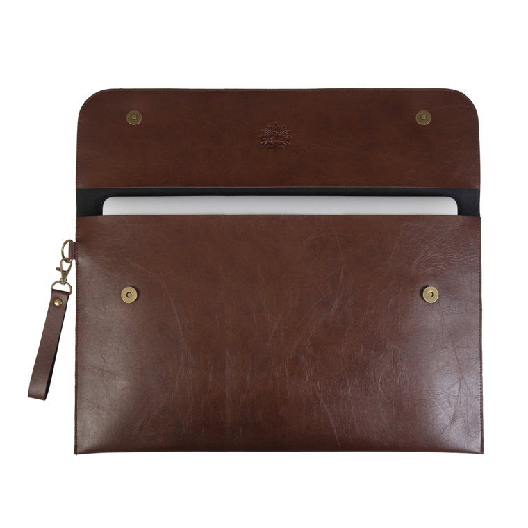 Personalized Laptop Cover 15 inch - Dark Brown