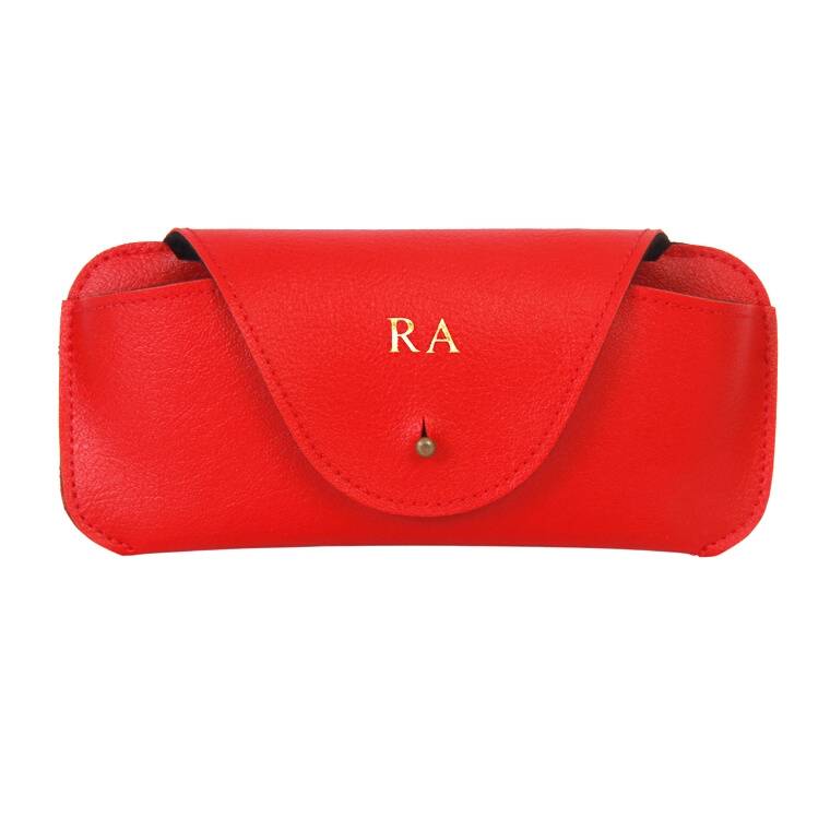 Personalized Sunglass Cover - Red