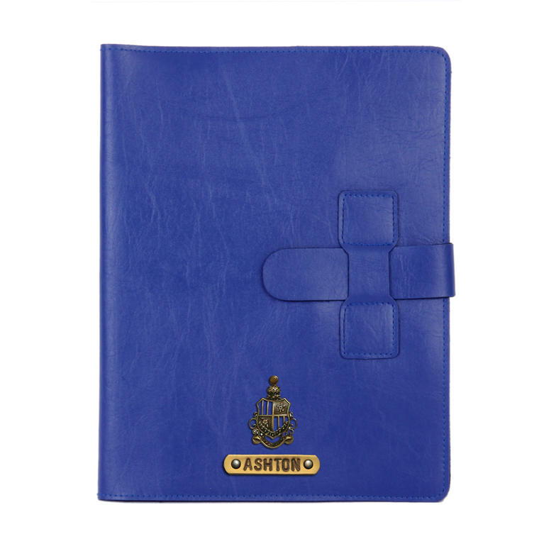 Personalized Work Folio - Navy Blue