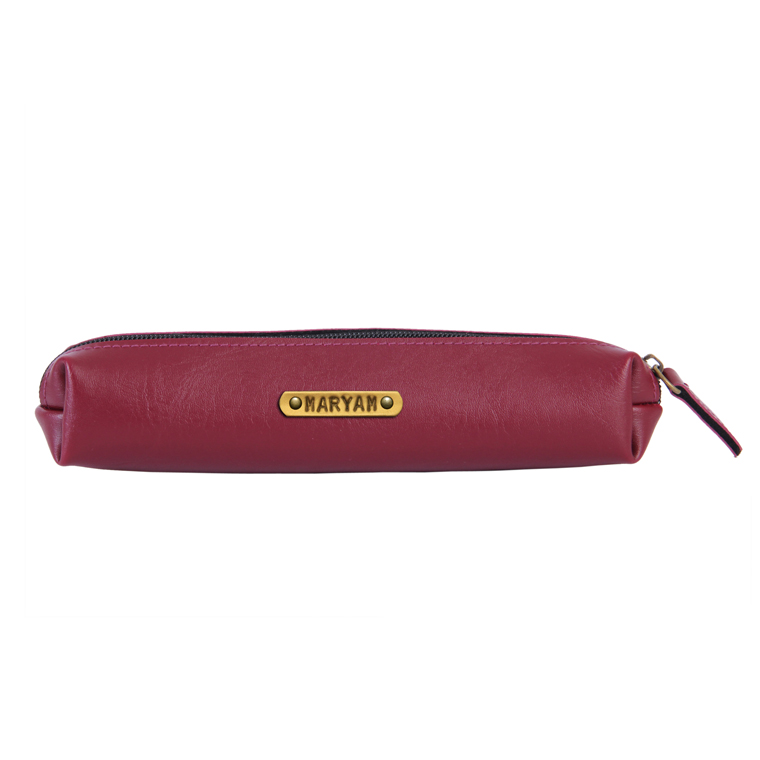Personalized Medwakh Pouch - Deep Maroon