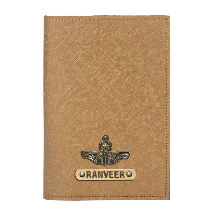 Personalized Passport Cover - Electric Bronze