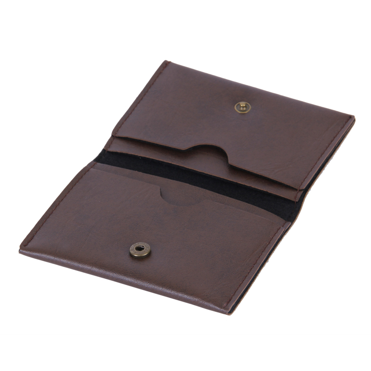 Personalized Business Card Holder - Coffee