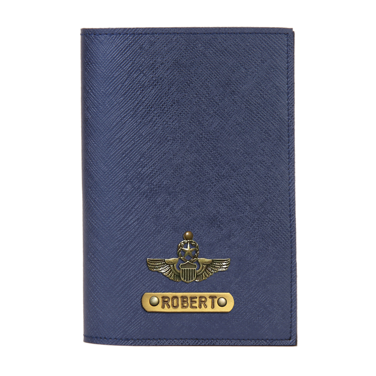 Personalized Passport Cover - Midnight Blue