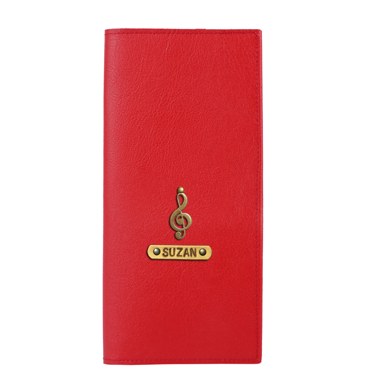 Personalized Travel Wallet - Red