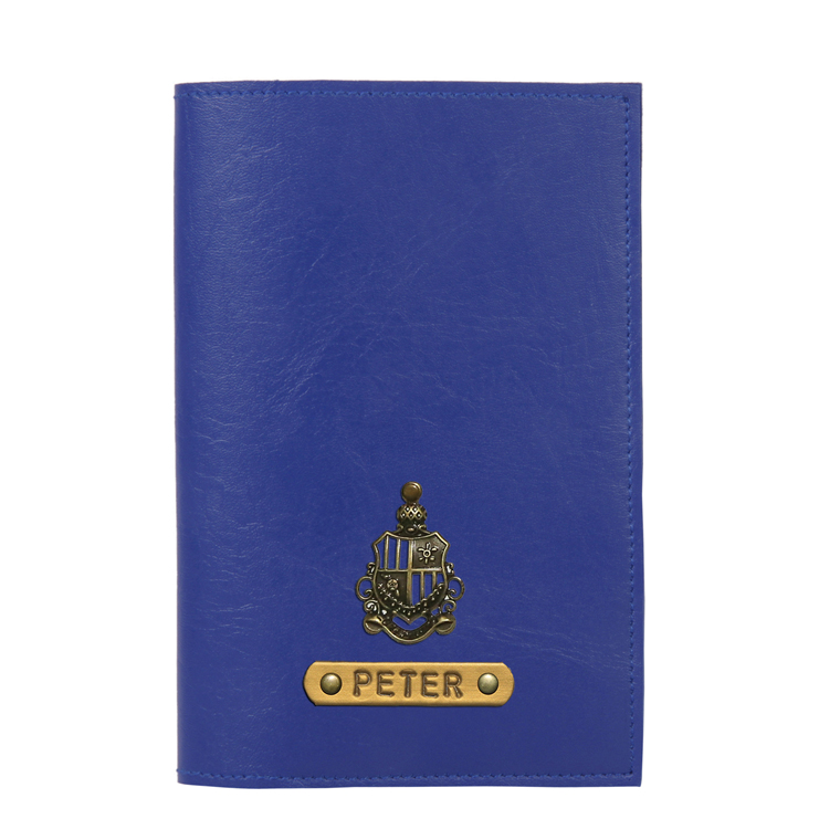 Personalized Passport Cover - Navy Blue