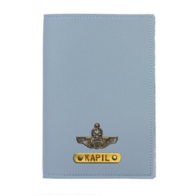 Personalized Passport Cover - Powder Blue