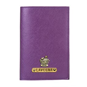 Personalized Passport Cover - Electric Purple