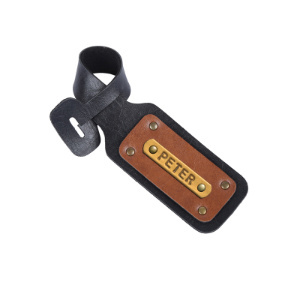 Personalized Luggage Tag - Carbon Black
