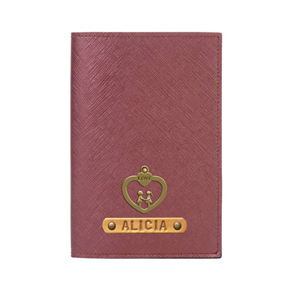 Personalized Passport Cover - Electric Plum