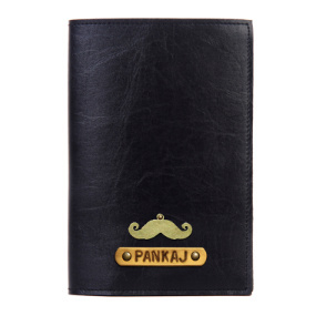 Personalized Passport Cover - Carbon Black