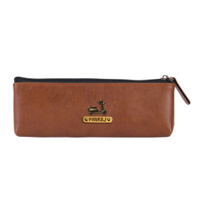 Personalized Pencil Pouch - Chocolate Brown