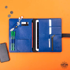 Personalized Work Folio - Navy Blue