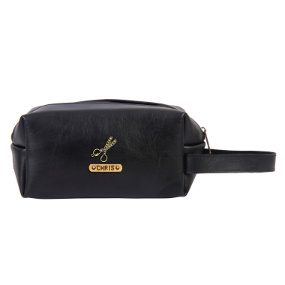 Personalized Toiletry Pouch - Carbon Black