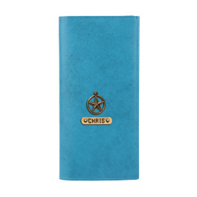 Personalized Travel Wallet - Turquoise