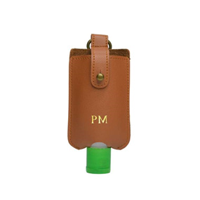 Personalized Sanitizer Cover - Chocolate Brown