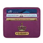 Personalized Classic Card Holder - Dark Purple