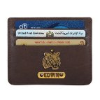 Personalized Classic Card Holder - Coffee