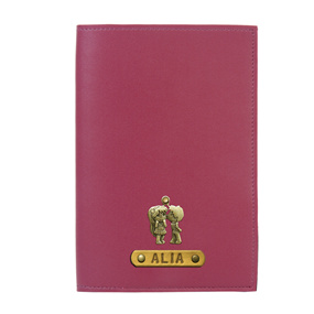 Personalized Passport Cover - Wine