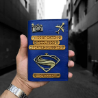 Personalized Passport Cover - Superman Passport Cover