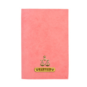 Personalized Passport Cover - Peach