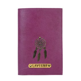 Personalized Passport Cover - Dark Purple